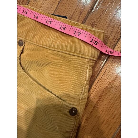 NWT GAP Women's Corduroy Shorts Size 12 Golden Yellow Mustard Frayed Hem - Picture 4 of 6